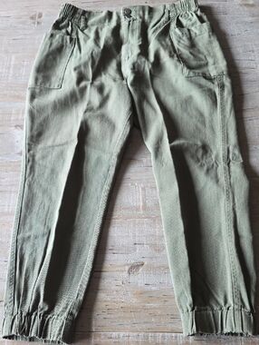 Olive Green Casual Jogger Pants